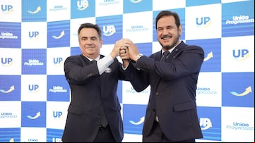 Ciro Nogueira e Antônio Rueda em lançamento da federação entre PP e União Brasil, denominada União Progressista. Foto: PP/Divulgação