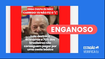 O post distorce informações apresentadas no boletim de maio do Instituto Pacto Contra a Fome. Foto: Reprodução/Instagram