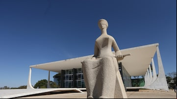Estátua da Justiça em frente ao prédio do STF em Brasília. Foto: Wilton Junior/Estadão