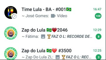 Movimentação de grupos incentivados e mantidos pelo Instituto Lula desde a campanha de 2022 e que serão usados na disputa de 2024. Foto: Reprodução