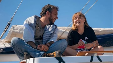 05.06.2025 - Thiago Ávila e Greta Thunberg. Foto: Freedom Flotilla Coalition. Foto: Freedom Flotilla Coalition
