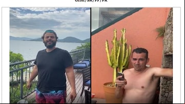 O empresário Willian Agati e Emerson Menezes, o Grilo do PCC, em um churrasco em um imóvel em Florianópolis: dupla é acusada de chefiar esquema bilionário de tráfico e de lavagem de dinheiro. Crédito: Reprodução / Estadão. Foto: Reprodução / Estadão