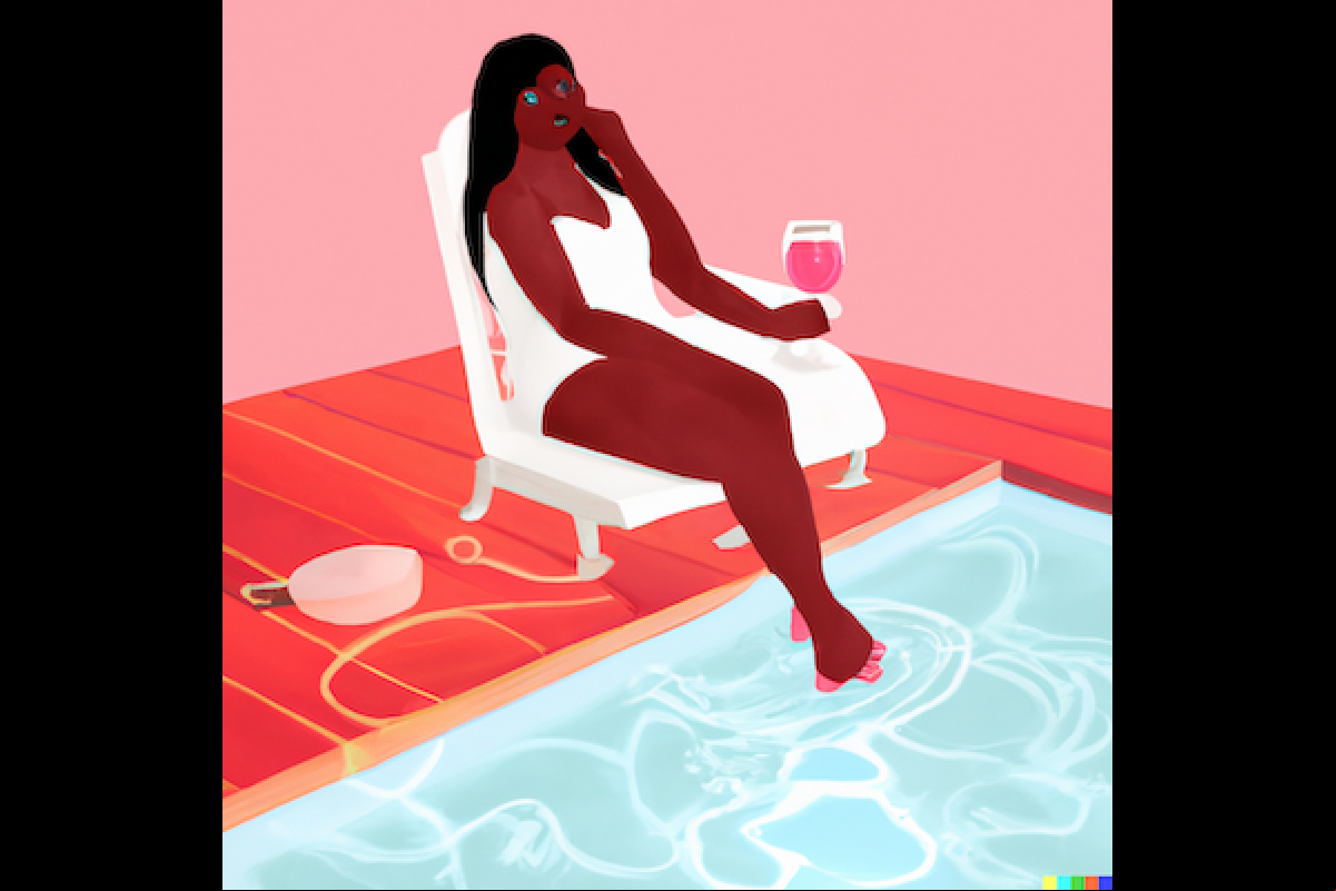 Que calor! Me traz um rosé, por favor!