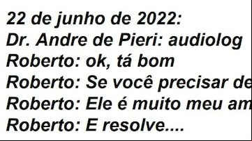 Conversas entre Roberto Zampieri e o juiz Ivan Amarante. Foto: Reprodução/processo judicial