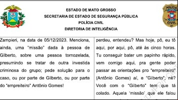 Conversas de grupo de extermínio. Foto: Reprodução/inquérito policial